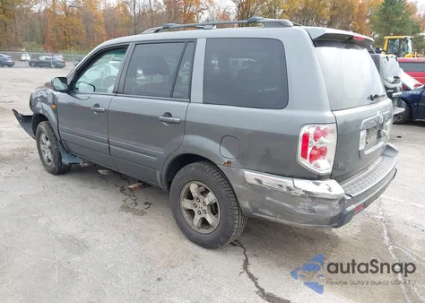 2007 Honda Pilot Ex-L из США, поврежденный, VIN 2HKYF18787H528584